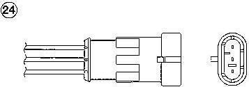 NGK 0126 лямбда-зонд на RENAULT CLIO II (BB0/1/2_, CB0/1/2_)