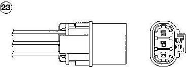 NGK 0155 лямбда-зонд на NISSAN 100 NX (B13)