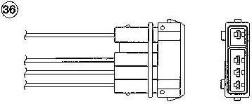 NGK 0254 лямбда-зонд на VW PASSAT Variant (3A5, 35I)