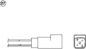 NGK 0260 лямбда-зонд на FORD SIERRA (GBG, GB4)