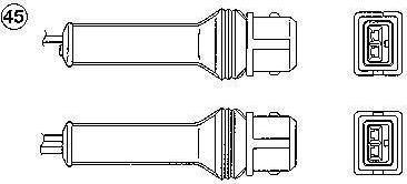 NGK 0280 лямбда-зонд на PEUGEOT 309 II (3C, 3A)