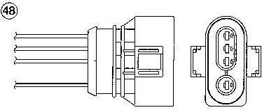 NGK 0449 Кислородный датчик (Zirconium) 0449 OZA447-E30 (058906265A)