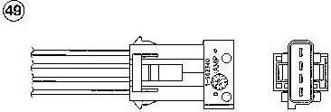 NGK 0481 лямбда-зонд на LANCIA ZETA (220)