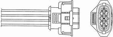 NGK 1706 Лямбда-зонд OZA334-SZ6 OPEL ASTRA H/VECTRA C 05- 477mm OZA334-SZ6