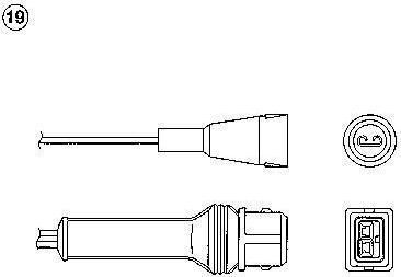 NGK 1833 лямбда-зонд на FIAT TEMPRA S.W. (159)