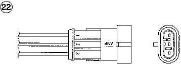 NGK 1887 лямбда-зонд на FIAT TIPO (160)