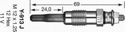 NGK 5317 Свеча накаливания D-POWER DP15 Y-913J (в уп. 10 шт)