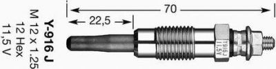 NGK 5906 Свеча накаливания D-POWER 6 (Y-916J)