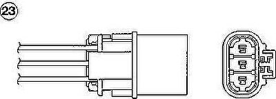 NGK 90368 лямбда-зонд на NISSAN 100 NX (B13)