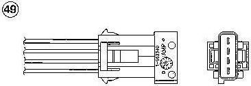 NGK 93119 лямбда-зонд на PEUGEOT 306 (7B, N3, N5)