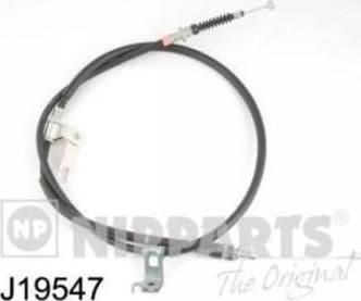 NIPPARTS Трос ручного тормоза MAZDA 323 98-04 лев. (B25D-44-420B, J19547)