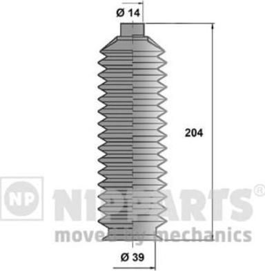 Nipparts Пыльник рулевой тяги MAZDA 323 (J2843000)