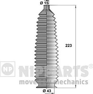 NIPParts J2843003 комплект пылника, рулевое управление на MAZDA E-SERIE автобус (SR1)