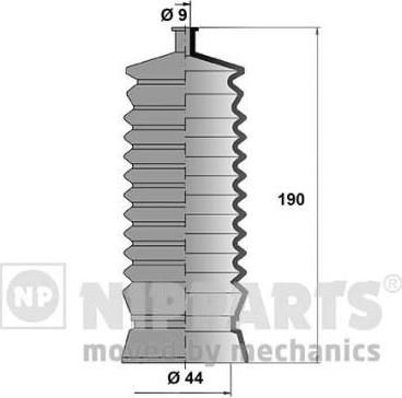 NIPPARTS Пыльник рулевой рейки SUBARU IMPREZA/LEGACY I/II (31232-GA082, J2847002)