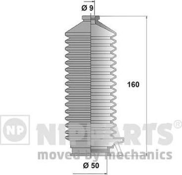 NIPParts J2851004 комплект пылника, рулевое управление на NISSAN PRAIRIE (M10, NM10)