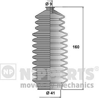NIPParts J2851007 комплект пылника, рулевое управление на NISSAN 100 NX (B13)