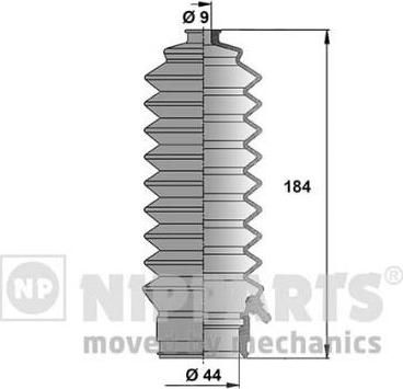 NIPPARTS Пыльник рул.тяги (к-т) HONDA ACCORD 93- (53534SV4003, J2854000)