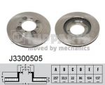 NIPPARTS Диск тормозной HYUNDAI LANTRA 1.5-2.0 90-00/COUPE 96-02 передний (51712-28300, J3300505)
