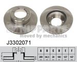 NIPPARTS Диск тормозной TOYOTA 4 RUNNER 2.4-3.0 87-95/HILUX 92-/VW TARO 89-97 передний (43512-35190, J3302071)
