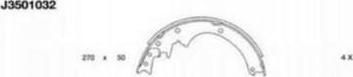 NIPParts J3501032 комплект тормозных колодок на NISSAN PATROL III/2 Hardtop (K260)