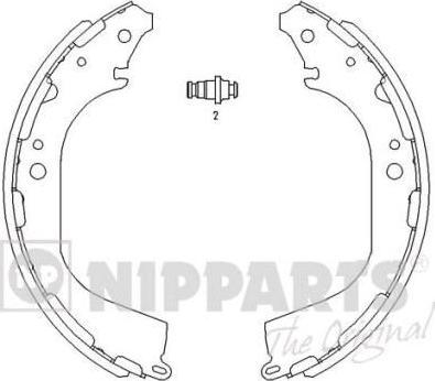 Nipparts Колодки торм.бар.NISSAN PATHFINDER 97-04 (J3501045)