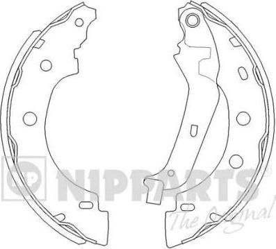 NIPParts J3501056 комплект тормозных колодок на NISSAN KUBISTAR (X76)