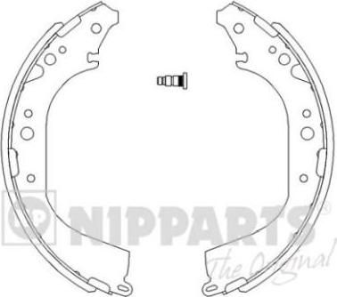 NIPPARTS Колодки торм.бар.TOYOTA 4 RUNNER 88-00/LC 70 90-96 (04495-34010, J3502039)