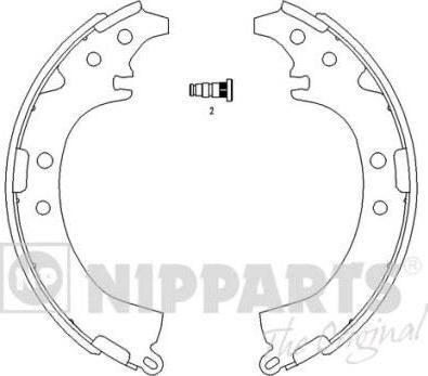 NIPPARTS Колодки тормозные барабанные TOYOTA CAMRY 06 91 - 11 01 RAV 4 01-- (449533020, J3502050)