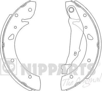 NIPPARTS Колодки тормозные барабанные TOYOTA AVENSIS 1.6-2.0D 97-03 228X35mm (449505020, J3502069)
