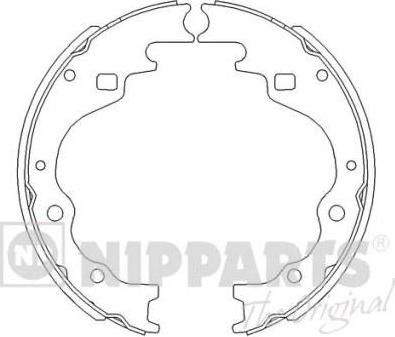 NIPParts J3503025 комплект тормозных колодок на MAZDA E-SERIE автобус (SR1)