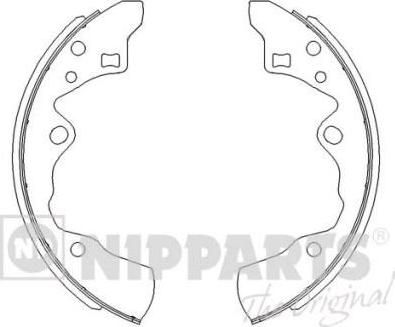 NIPPARTS Комплект тормозных колодок (J3503029)