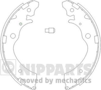 NIPParts J3504020 комплект тормозных колодок на HONDA CIVIC VII седан (ES)