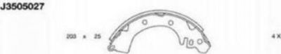 NIPPARTS Комплект тормозных колодок (J3505027)