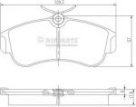 NIPPARTS Колодки диск. Almera II (N16) 1,5/1,8 00-, Primera 1,6/2,0 16V 95-02 410602F025 (410604M526, J3601051)