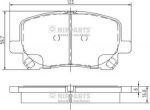 NIPPARTS Колодки тормозные TOYOTA AVENSIS VERSO 2.0/2.0D 01- передние (04465-44050, J3602096)