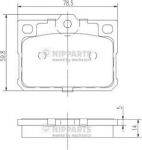 NIPParts J3603010 комплект тормозных колодок, дисковый тормоз на HYUNDAI PONY