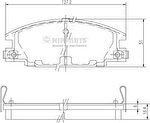 NIPPARTS Колодки тормозные OPEL FRONTERA 92-98/ISUZU TROOPER 84-91 передние (8-94461-155-0, J3609004)
