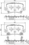 NIPPARTS Колодки тормозные HONDA CIVIC VIII Hatchback 06- задние (43022SMGE01, J3614018)