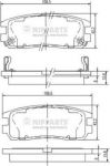 NIPPARTS Колодки тормозные ISUZU TROOPER 91>/OPEL FRONTERA A/B/MONTEREY A/B задние (8-97039-269-0, J3619001)