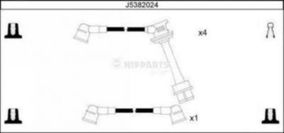 NIPParts J5382024 комплект проводов зажигания на TOYOTA CELICA Наклонная задняя часть (ST16_, AT16_)