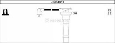 NIPParts J5384011 комплект проводов зажигания на HONDA CR-V I (RD)