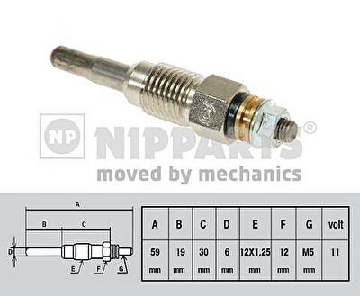 NIPParts J5715013 свеча накаливания на VW PASSAT Variant (3A5, 35I)