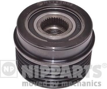 NIPParts N1182008 механизм свободного хода генератора на TOYOTA AURIS (NRE15_, ZZE15_, ADE15_, ZRE15_, NDE15_)