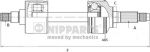 NIPParts N2812001 приводной вал на TOYOTA PLATZ (NCP1_)