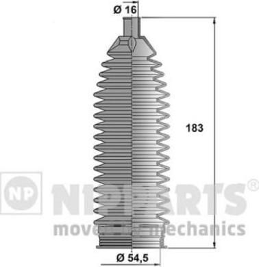 NIPParts N2840512 комплект пылника, рулевое управление на KIA CARENS IV