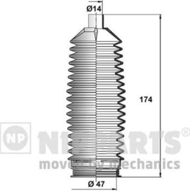 NIPParts N2840515 комплект пылника, рулевое управление на HYUNDAI i20 (GB)