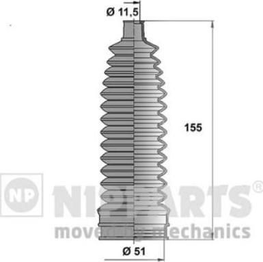 NIPParts N2841035 комплект пылника, рулевое управление на NISSAN MICRA III (K12)