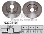 NIPParts N3303101 тормозной диск на MAZDA CX-3 (DK)