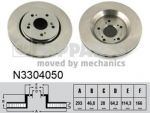 NIPPARTS Диск тормозной HONDA CR-V III 2.0-2.4 07- передний (45251SWWG01, N3304050)