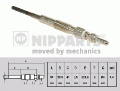 NIPParts N5710900 свеча накаливания на CHEVROLET NUBIRA седан
